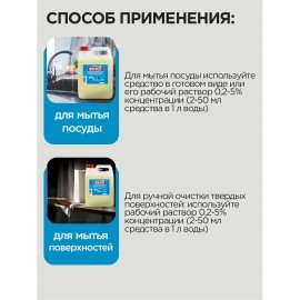 Средство моющее универсальное 5 л, ПРОГРЕСС, 10452