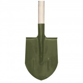 Лопата штыковая 20х28,5 см, с ребрами жесткости, высота 145 см, деревянный черенок, КМ000882