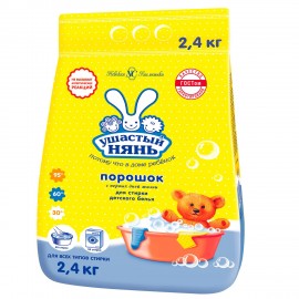 Стиральный порошок для всех типов стирки 2,4 кг, УШАСТЫЙ НЯНЬ, 10137, 01013