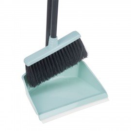 Совок для мусора + щетка, рукоятки 80 см, пластик, "ЛЕНИВКА", IDEA, М5177, М 5177