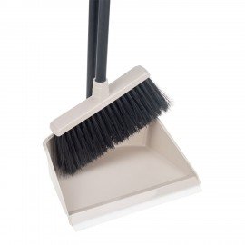 Совок для мусора + щетка, рукоятки 80 см, пластик, "ЛЕНИВКА", IDEA, М5177, М 5177