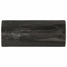 Мешки для мусора 30 л, черные, в рулоне 30 шт., ПНД 8 мкм, 50х60 см, ОФИСМАГ стандарт, 601379