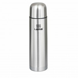 Термос LAIMA классический с узким горлом, 1 л, нержавеющая сталь, 601414
