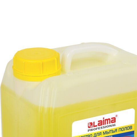 Средство для мытья пола 5 кг, LAIMA PROFESSIONAL концентрат, "Лимон", 601606