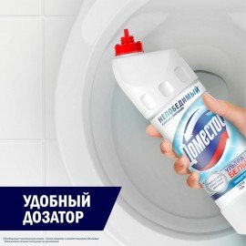 Средство для уборки туалета 1 л, DOMESTOS (Доместос) "Эксперт сила 7", "Ультра Белый"