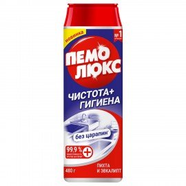 Чистящее средство 480 г, ПЕМОЛЮКС Сода-5/7 Экстра, "Ослепительно Белый", порошок, 2415956