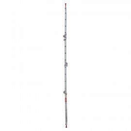 Лестница-трансформер алюминиевая 4х4 ступени, высота 4,5 м (4 секции по 1,2 м) до 150 кг, вес 16,5 кг, НОВАЯ ВЫСОТА, 3320404