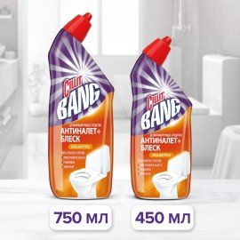 Средство для уборки туалета дезинфицирующее 750 мл CILLIT BANG "Антиналет+Блеск", Сила Цитруса, 07820, 8149770