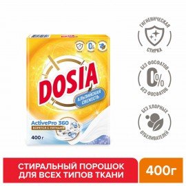 Стиральный порошок-автомат 400 г, DOSIA (Дося) "Альпийская свежесть", 3265586