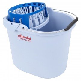 Ведро VILEDA "Супер-моп", с системой отжима для веревочных и ленточных МОПов, овальное, объем 10 л, 122705
