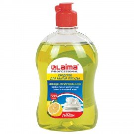 Средство для мытья посуды 500 г, LAIMA PROFESSIONAL, концентрат, "Лимон", 602299