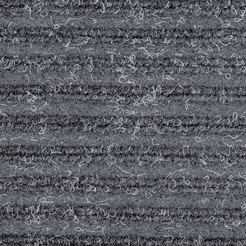 Коврик входной ворсовый влаго-грязезащитный LAIMA, 60х90 см, ребристый, толщина 7 мм, серый, 602867