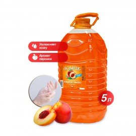 Мыло жидкое 5 л, ЗОДИАК "Персик", ПЭТ, 10285