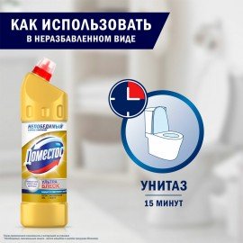 Средство для уборки туалета 1 л, DOMESTOS (Доместос) "Ультра Блеск", гель, 67068933