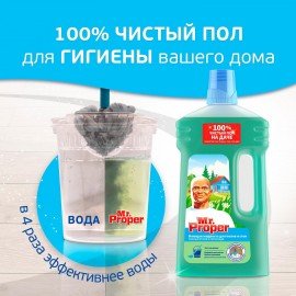 Средство для мытья пола и стен 1 л, MR.PROPER (Мистер Пропер), "Горный ручей и прохлада", MP-81519421