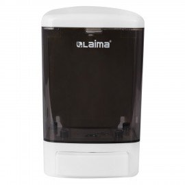 Дозатор для жидкого мыла LAIMA, НАЛИВНОЙ, 1 л, белый (тонированный), ABS-пластик, 603920