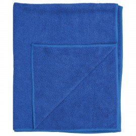 Тряпки для мытья пола, КОМПЛЕКТ 3 шт., микрофибра, 50х60 см, синие, 260 г/м2, ОФИСМАГ, 603945