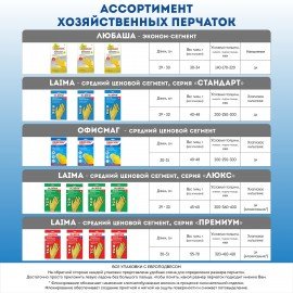 Перчатки МНОГОРАЗОВЫЕ латексные ОФИСМАГ, хлопчатобумажное напыление, размер М (средний), желтые, вес 40 г, 604198