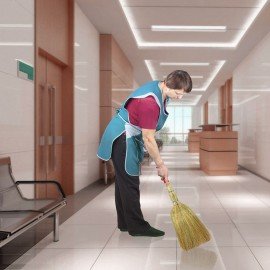 Веник сорго 3-х прошивной, LAIMA "ЛЮКС", ручка в пленке, длина 79 см, 604229