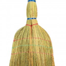 Веник сорго 3-х прошивной, LAIMA "ЛЮКС", ручка в пленке, длина 79 см, 604229