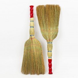 Веник сорго 3-х прошивной, LAIMA "ЛЮКС", ручка в пленке, длина 79 см, 604229