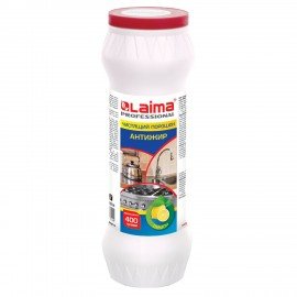 Чистящее средство 400 г, LAIMA PROFESSIONAL Антижир "Лимон", порошок, 604654