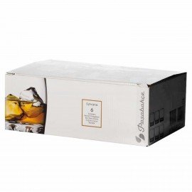 Стакан низкий, 200 мл, КОМПЛЕКТ 6 штук, стекло, PASABAHCE "СИЛЬВАНА", фирменная подарочная упаковка, 42414