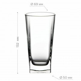 Стакан высокий, 290 мл, КОМПЛЕКТ 6 штук, стекло, PASABAHCE "БАЛТИК", фирменная подарочная упаковка, 41300