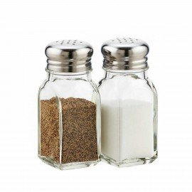 Набор для специй, солонка+перечница, 2 штуки, объем 100 мл, PASABAHCE "БЕЙЗИК", фирменная подарочная упаковка, 80221