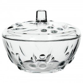 Сахарница, с крышкой, диаметр 140 мм, фактурное стекло, PASABAHCE "ПЕРЛА", фирменная подарочная упаковка, 97236