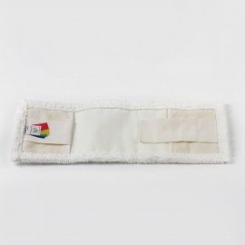 Насадка МОП плоская для швабры/держателя 40 см, уши/карманы (ТИП У/К), микрофибра, LAIMA EXPERT, 605311