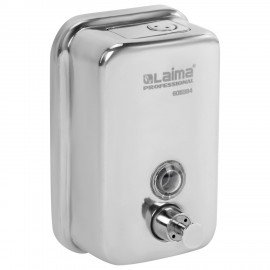 Дозатор для жидкого мыла LAIMA PROFESSIONAL INOX (гарантия 3 года), 0,5 л, нержавеющая сталь, зеркальный, 605394