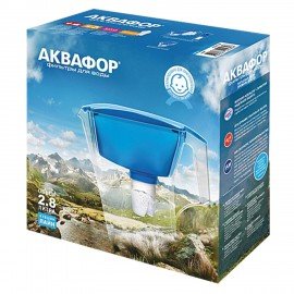 Кувшин-фильтр для очистки воды АКВАФОР "Лайн" модель P83B15N, 2,8 л, со сменной кассетой, зеленый, 203596