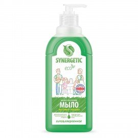 Мыло жидкое 500 мл SYNERGETIC "Луговые травы", гипоаллергенное, биоразлагаемое, дозатор, 105053