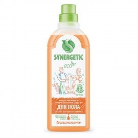 Средство для мытья пола и поверхностей 1 л SYNERGETIC, c дезинфицирующим эффектом, биоразлагаемое, 101100
