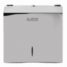 Диспенсер для полотенец LAIMA PROFESSIONAL INOX, (Система H2) Z-сложения, нержавеющая сталь, зеркальный, 605695