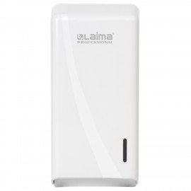 Диспенсер для туалетной бумаги листовой LAIMA PROFESSIONAL ORIGINAL (Система T3), белый, ABS-пластик, 605770