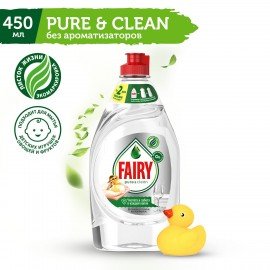 Средство для мытья посуды 450 мл FAIRY (Фейри) Pure & Clean, 80841039