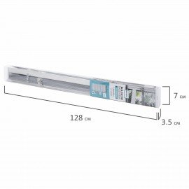 Жалюзи горизонтальные BRABIX 120х160 см, АЛЮМИНИЙ, цвет белый, 606042