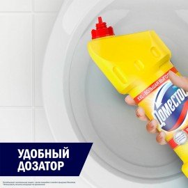Чистящее средство 1,5 л, DOMESTOS (Доместос) "Лимонная свежесть", с отбеливающим эффектом, 67682978