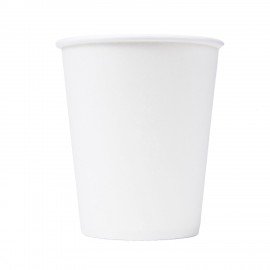 Стакан одноразовый бумажный 180/205 мл, D 72 мм, КОМПЛЕКТ 80 шт., однослойные, белые, холодное/горячее, ФОРМАЦИЯ, HB72-205-0000