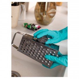 Губка (мочалка) металлическая, сетчатая, 15 г, для посуды, гриля, плиты, PACLAN "Practi Spiro", 408220