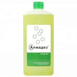 Средство дезинфицирующее 1 л АЛМАДЕЗ, с моющим эффектом, концентрат, крышка, АЛ-402