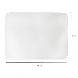 Коврик защитный напольный BRABIX, полипропилен, 90х120 см, матовый, толщина 1,2 мм, 606622