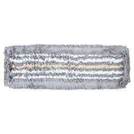 Насадка МОП плоская для швабры/держателя 40 см, ТИП У/К, хлопок/микрофибра, СЕРАЯ, LAIMA EXPERT, 606629