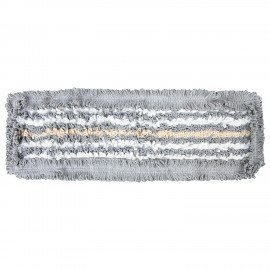 Насадка МОП плоская для швабры/держателя 50 см, ТИП У/К, хлопок/микрофибра, СЕРАЯ, LAIMA EXPERT, 606630