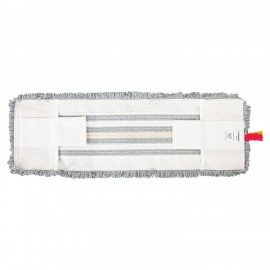 Насадка МОП плоская для швабры/держателя 50 см, ТИП У/К, хлопок/микрофибра, СЕРАЯ, LAIMA EXPERT, 606630