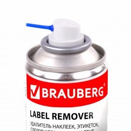 Удалитель наклеек, этикеток, следов клея, битума, антискотч-спрей BRAUBERG MAX, 210 мл, 607163