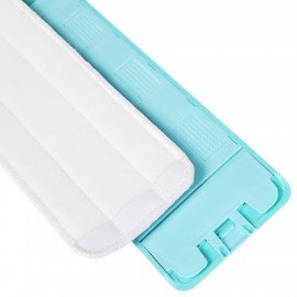 Комплект для уборки: швабра, ведро 9 л/7 л двухкамерное с отжимом, 3 насадки МОП (кармашки с двух сторон) COMPACT MOP, LAIMA, 607389