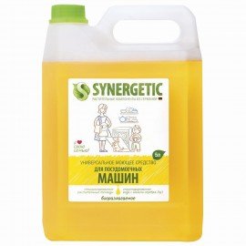 Средство для мытья посуды в посудомоечных машинах 5 л, SYNERGETIC, биоразлагаемое, ЭКО, 95